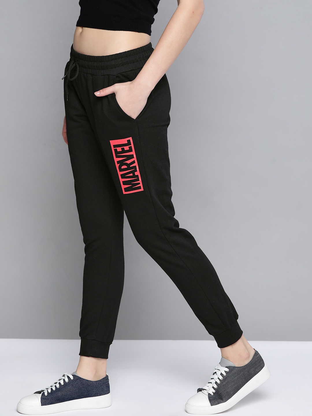

Kook N Keech Marvel Women Black Printed Joggers