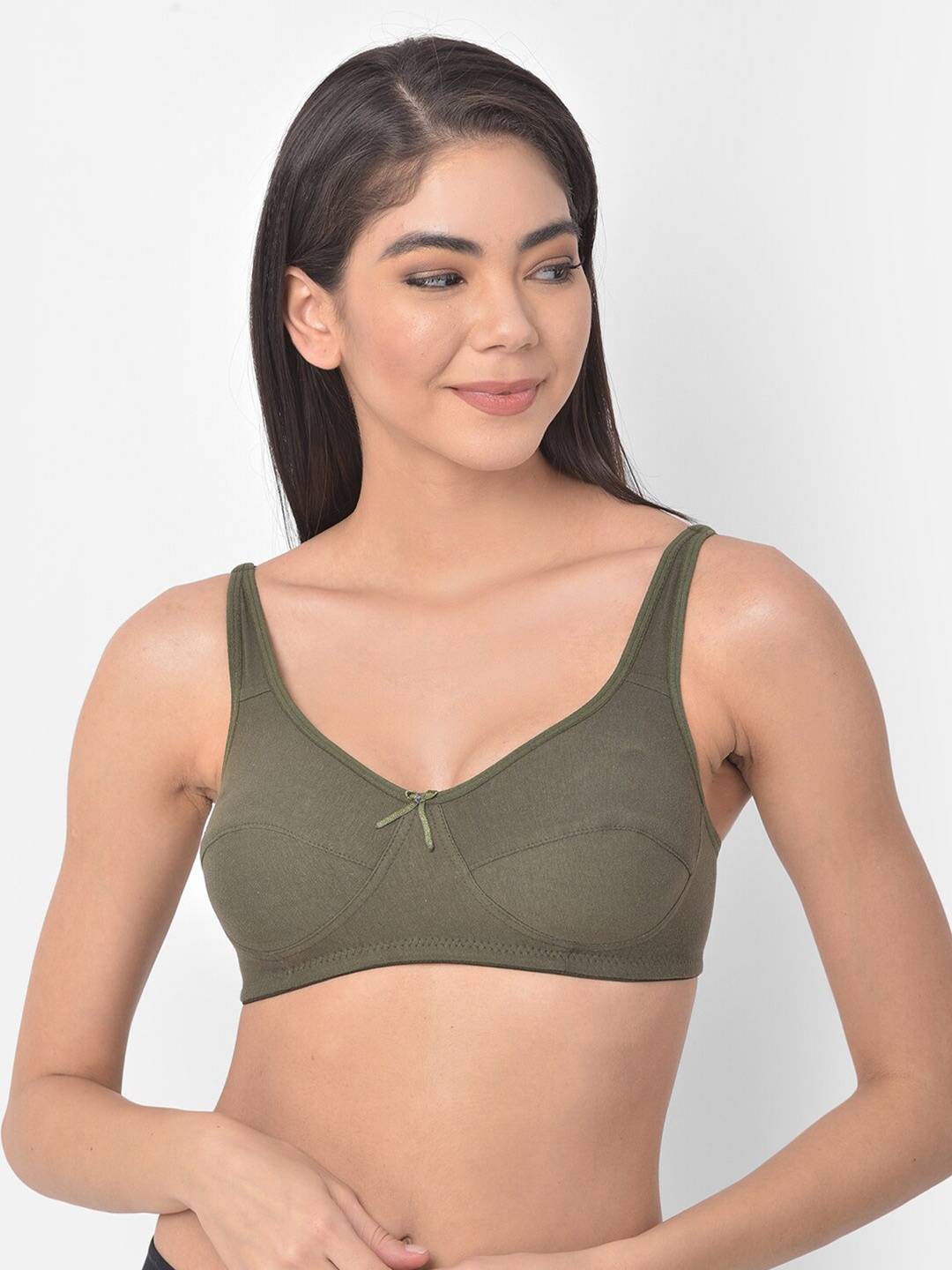

Clovia Green Everyday Bra-Half Coverage BR0955a1732B