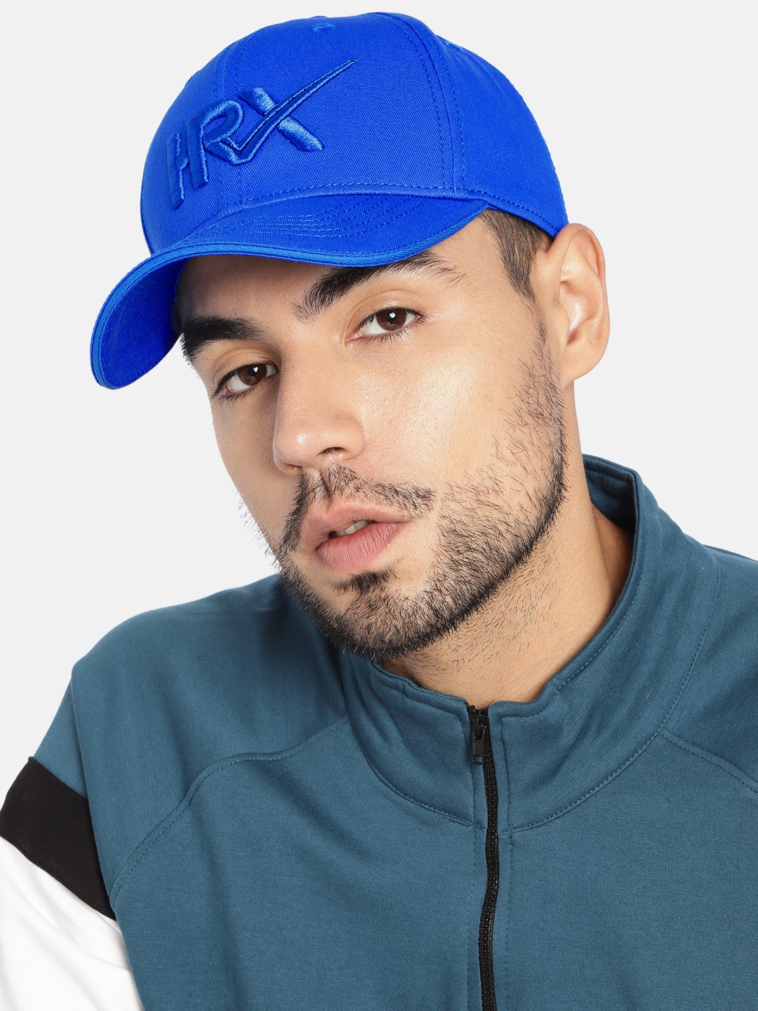 

HRX by Hrithik Roshan Unisex Blue Brand Logo Embroidered Cotton Baseball Cap