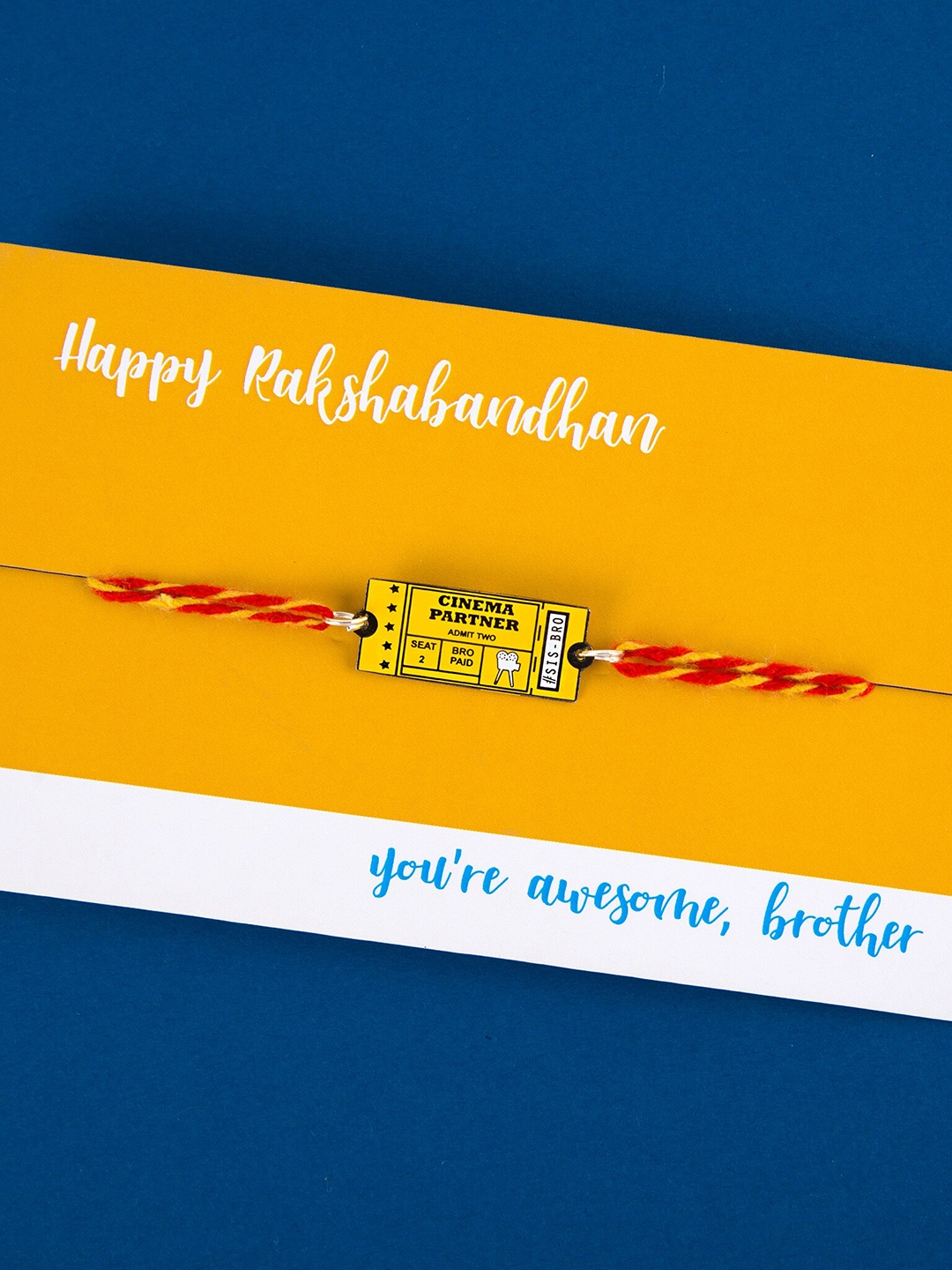 

Bigsmall Yellow & Black Cinema Partner Rakhi
