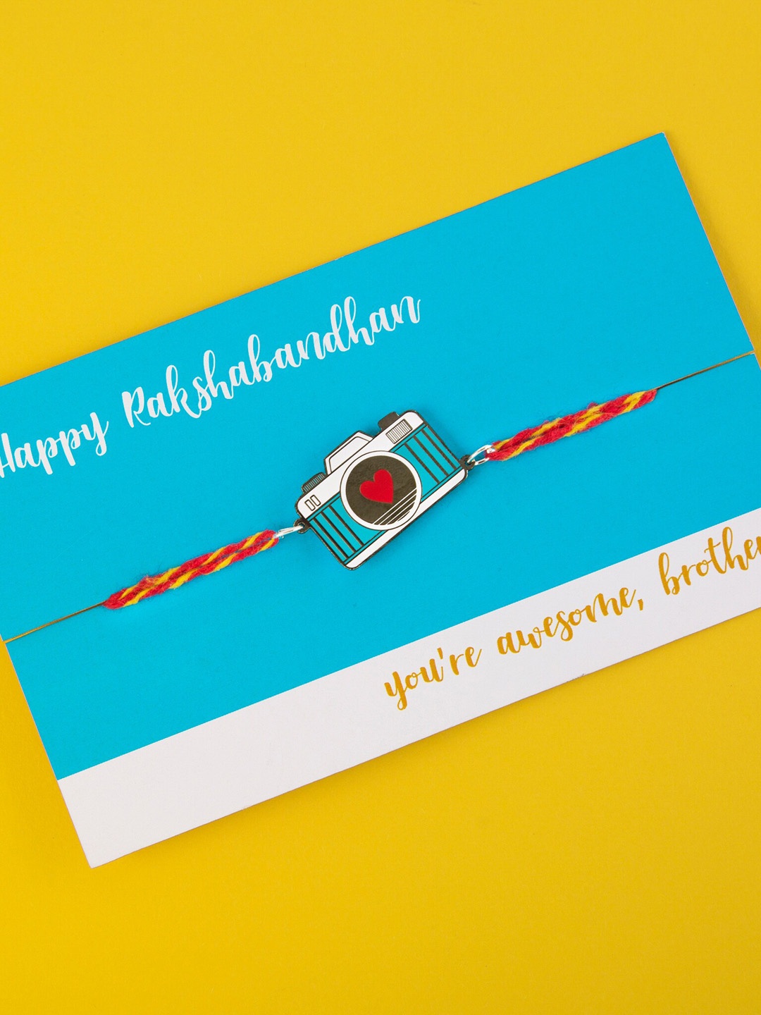

Bigsmall Blue & Black Camera Bhai Rakhi