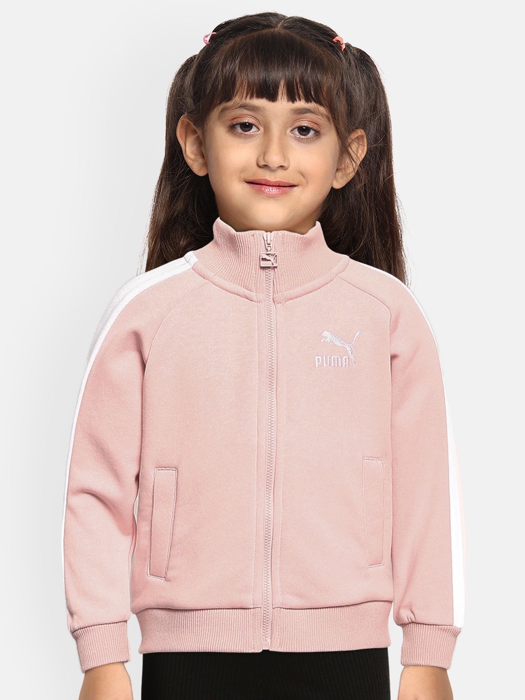 

Puma Girls Pink Classics T7 Raglan Sleeve Sustainable Sweatshirt