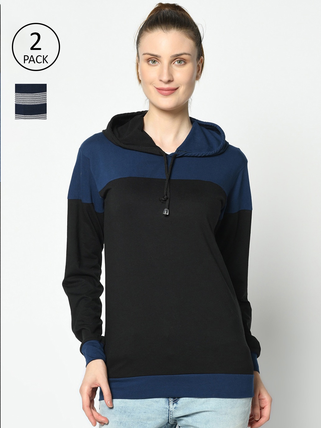 

MACK JONNEY Women MultipackT-shirt, Black
