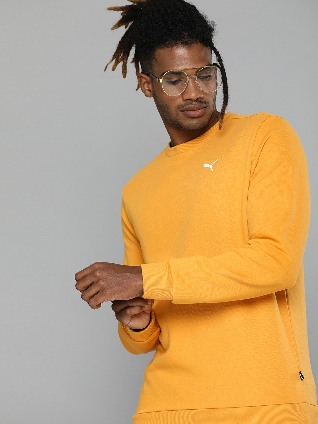 

Puma Men Regular Fit Sweatshirt, Yellow