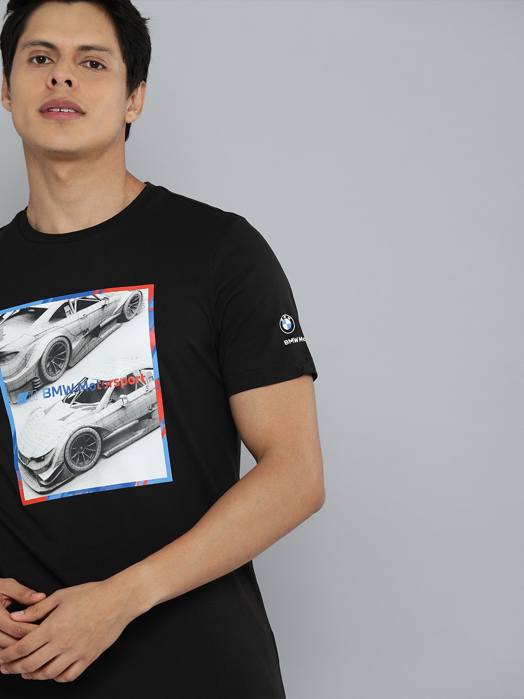 

PUMA Motorsport Men Black BMW Motorsport Graphic Printed Motorsport T-shirt