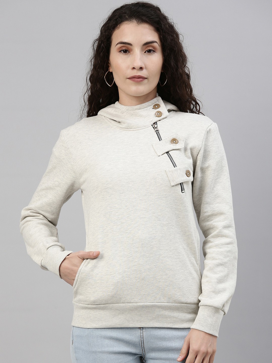 

Campus Sutra Women Grey Windcheater Outdoor Tailored Jacket