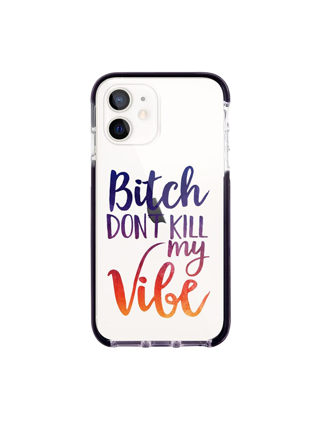 

macmerise White & Blue Dont Kill My Vibe Printed iPhone 12 Mini Extreme Back Case