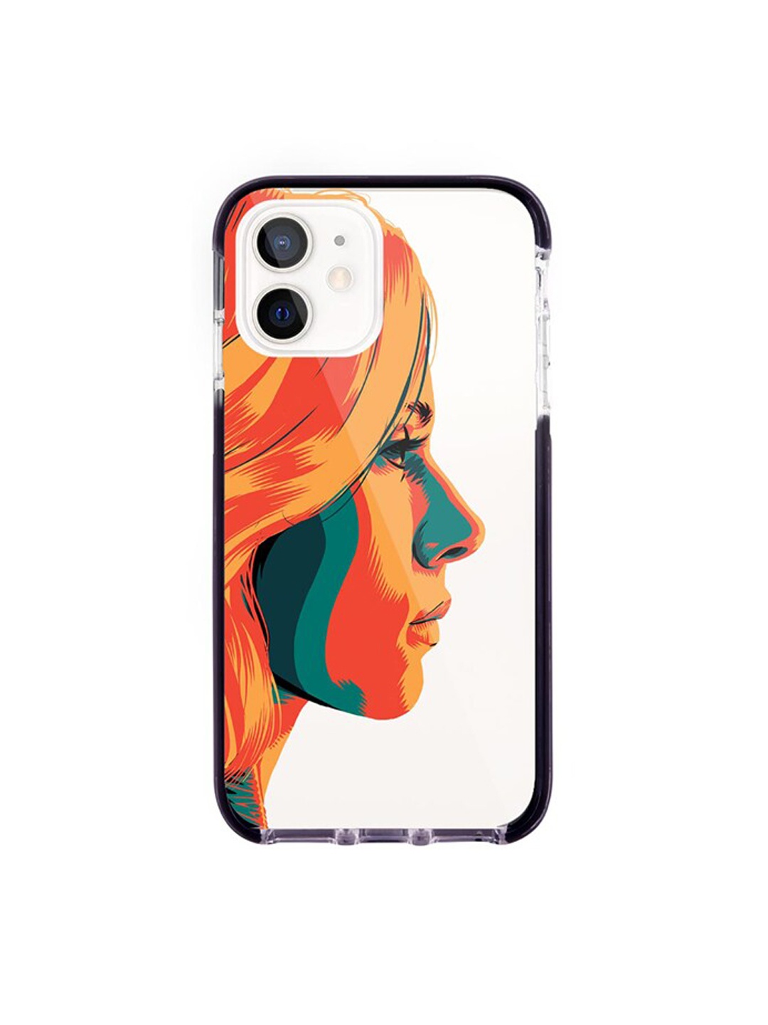 

macmerise Orange & White Illuminated Black Widow Printed Extreme iPhone 12 Mini Back Case