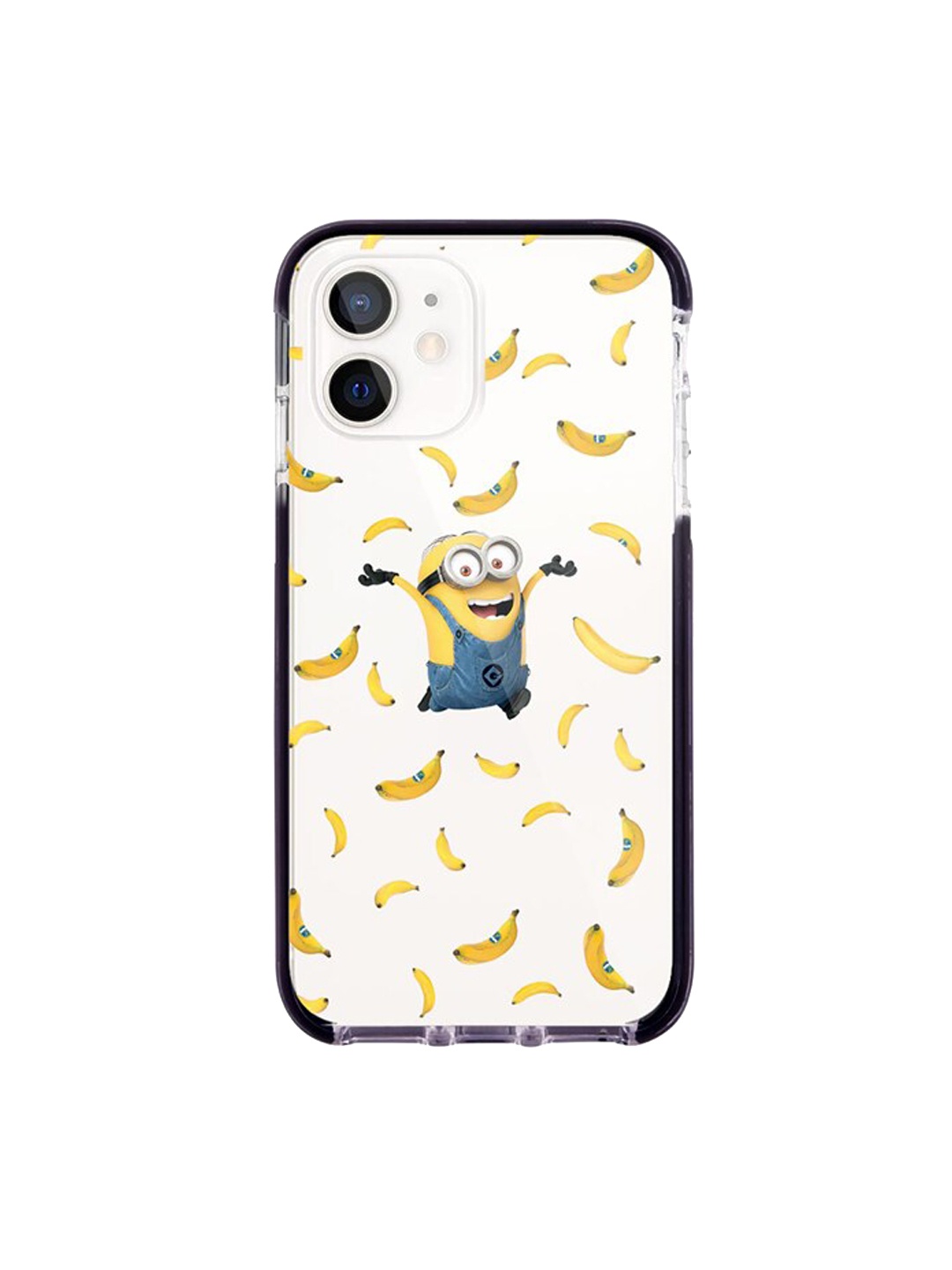 

macmerise White & Yellow Go Bananas Printed iPhone 12 Mini Extreme Back Case