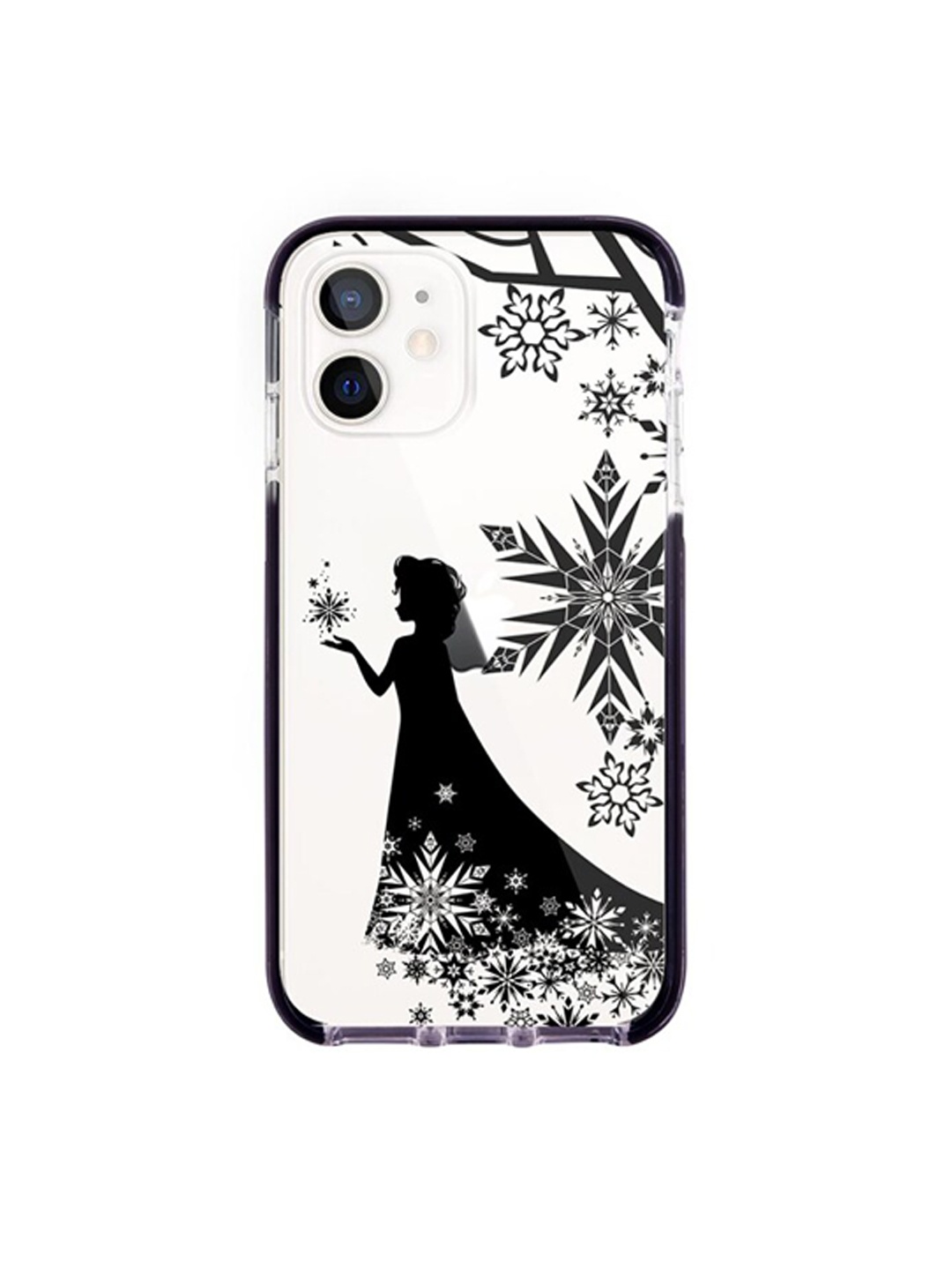 

macmerise White & Black Elsa Silhouette Printed Extreme iPhone 12 Mini Back Case