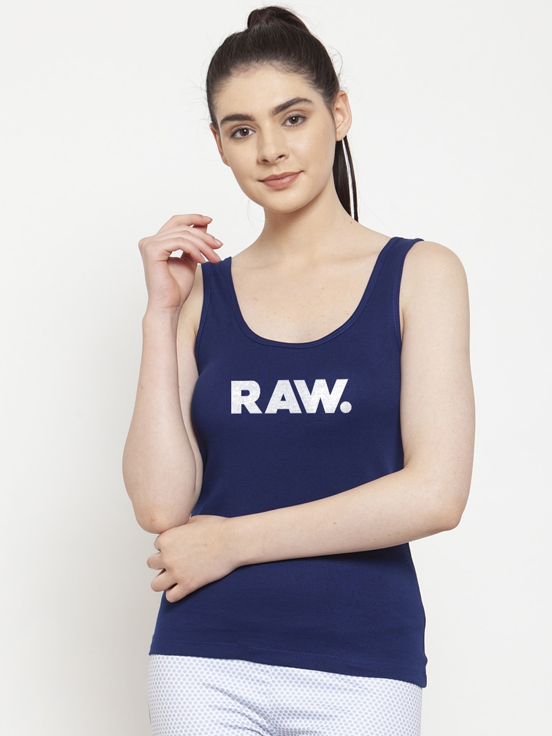 

Friskers Women Blue Tank Top
