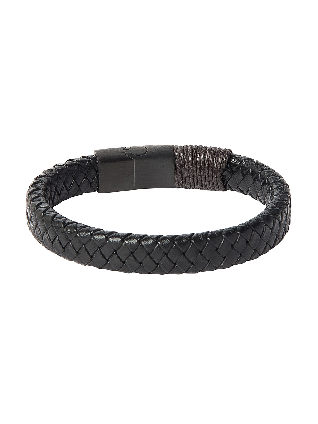 

bodha Men Leather Multistrand Bracelet, Black