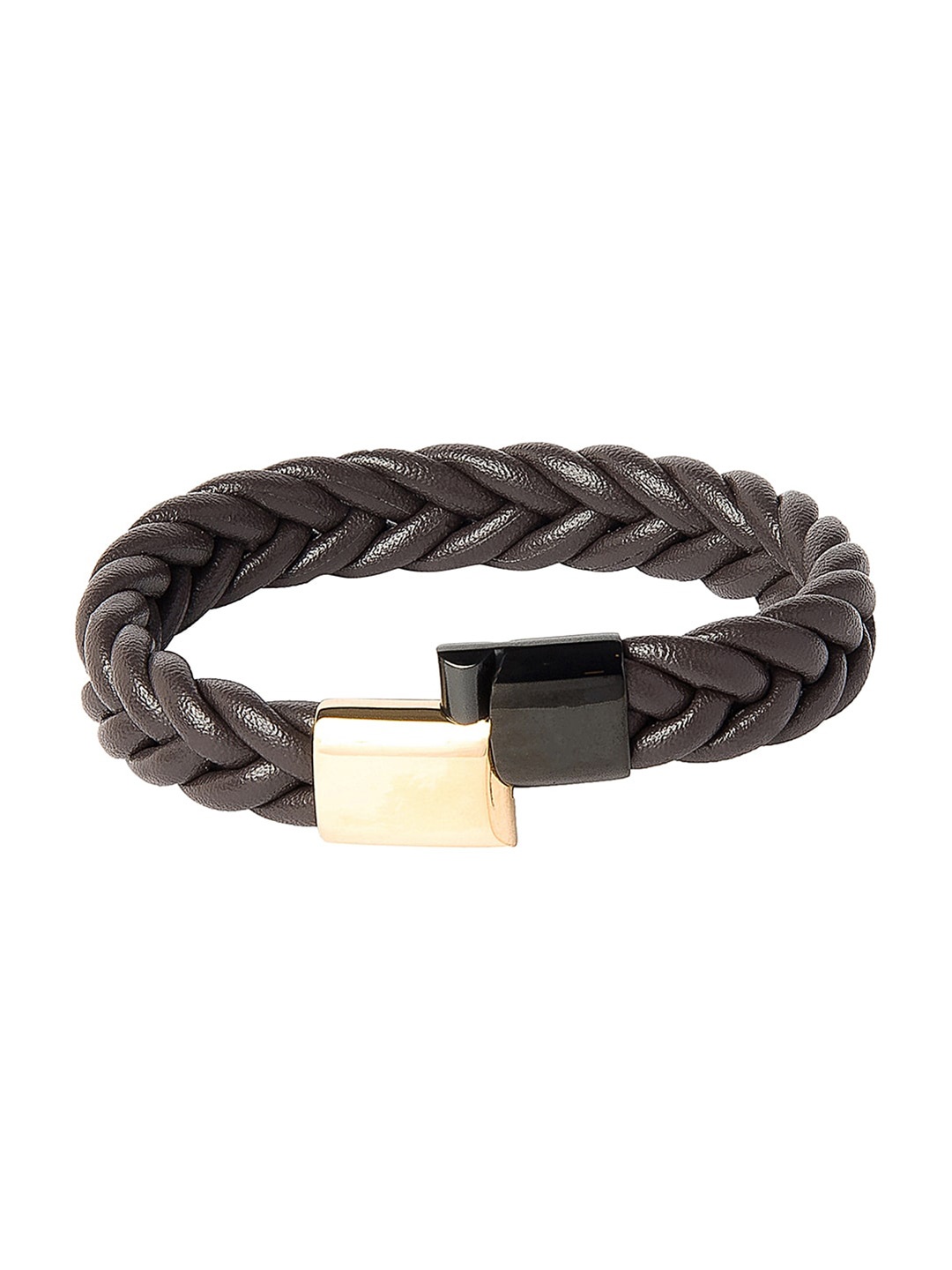 

Bodha Men Brown Leather Bracelet