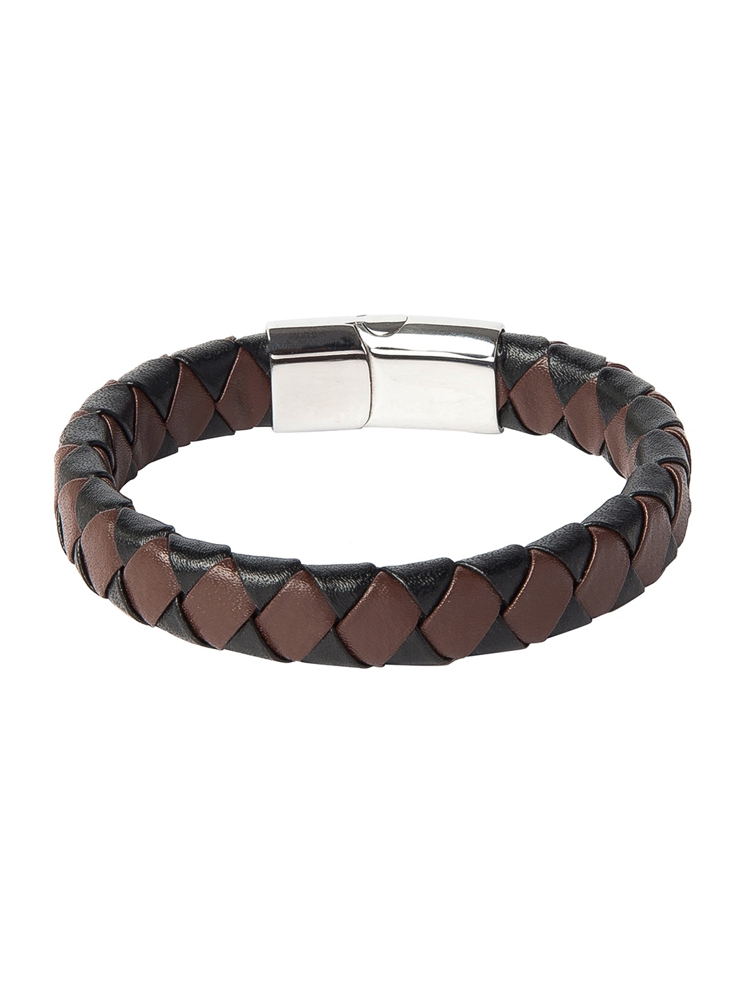 

bodha Men Leather Wraparound Bracelet, Brown