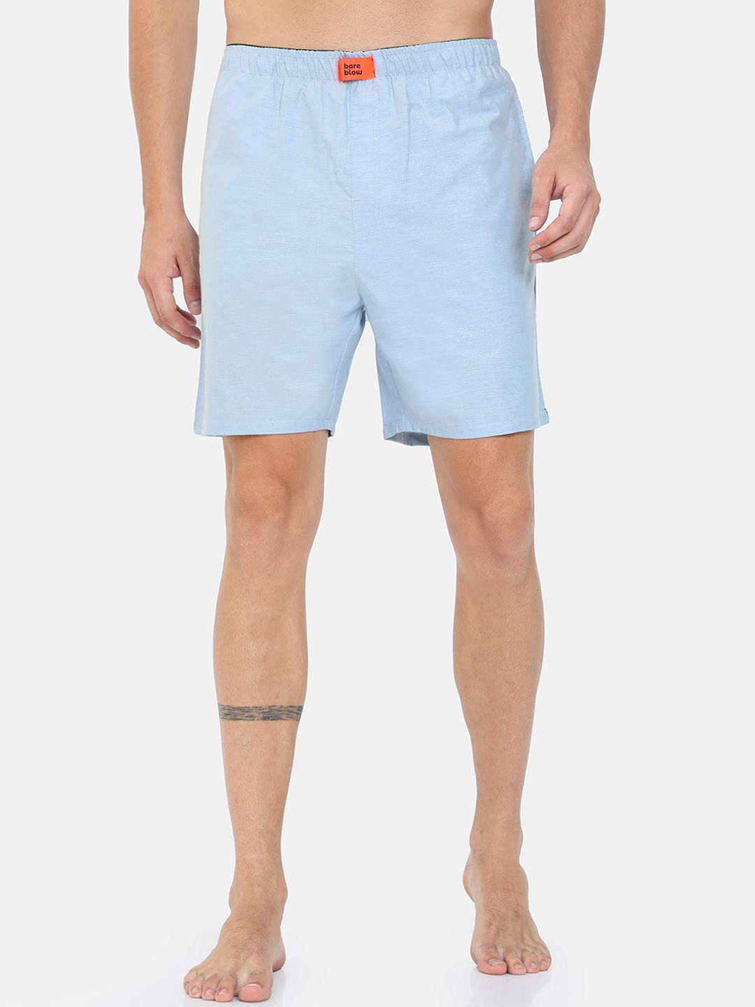 

Bareblow Men Blue Solid Pure Cotton Boxers BBBX144M