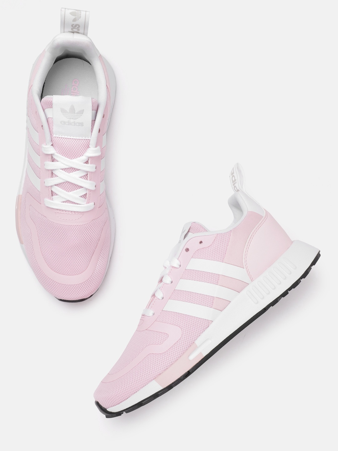 

ADIDAS Originals Women Pink & White Woven Design Multix Sustainable Sneakers