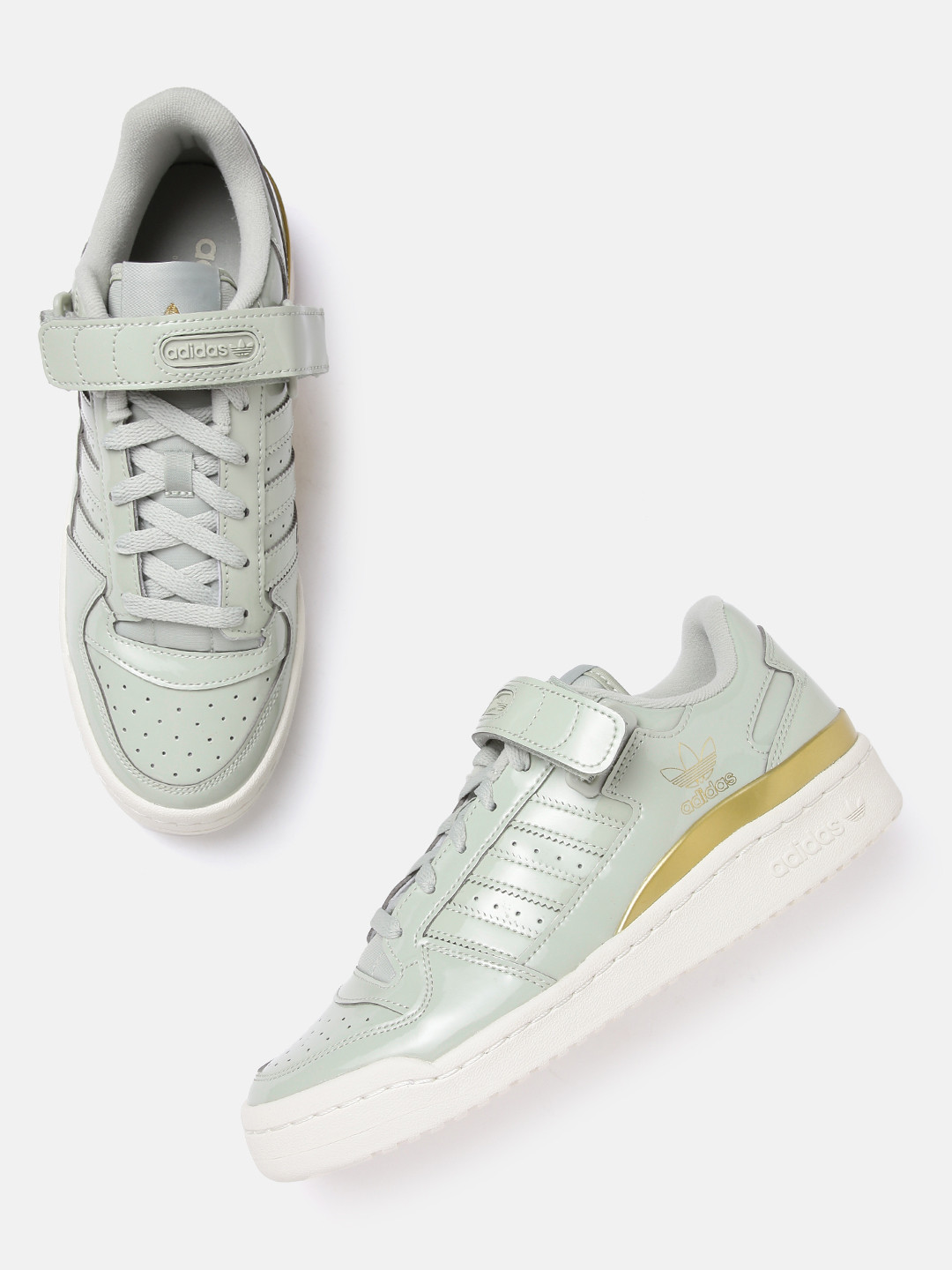 

ADIDAS Originals Women Green Perforated Forum Low Sustainable Sneakers