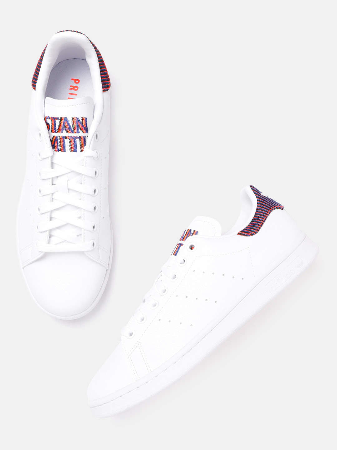 

ADIDAS Originals Men White Stan Smith Primegreen Solid Sustainable Sneakers