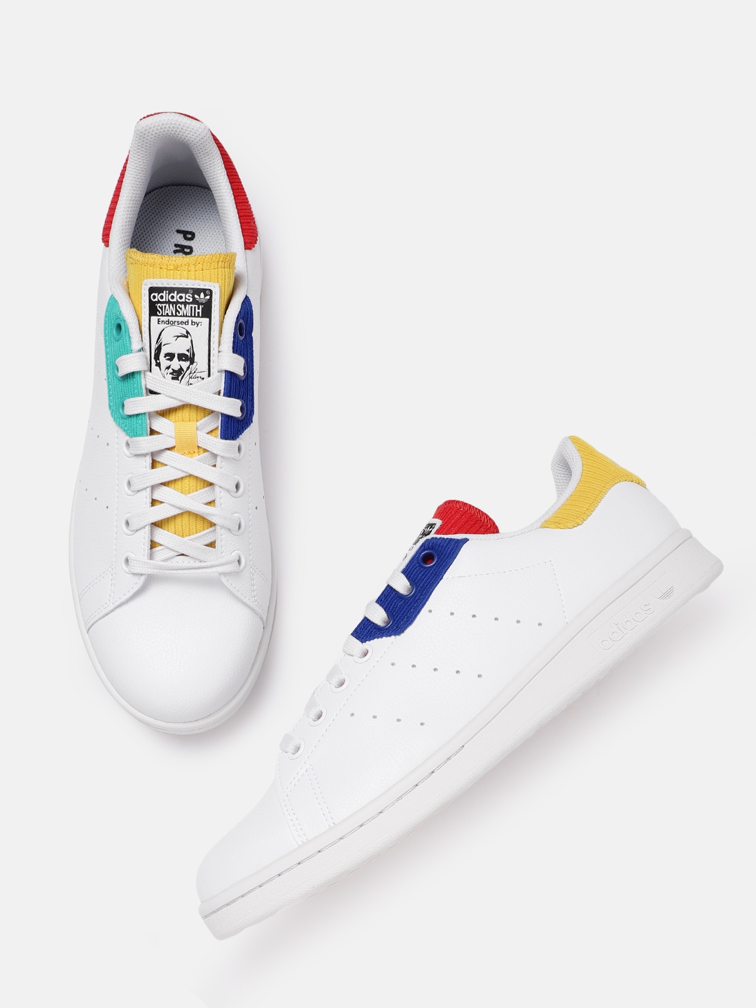 

ADIDAS Originals Men White Solid Stan Smith Sneakers