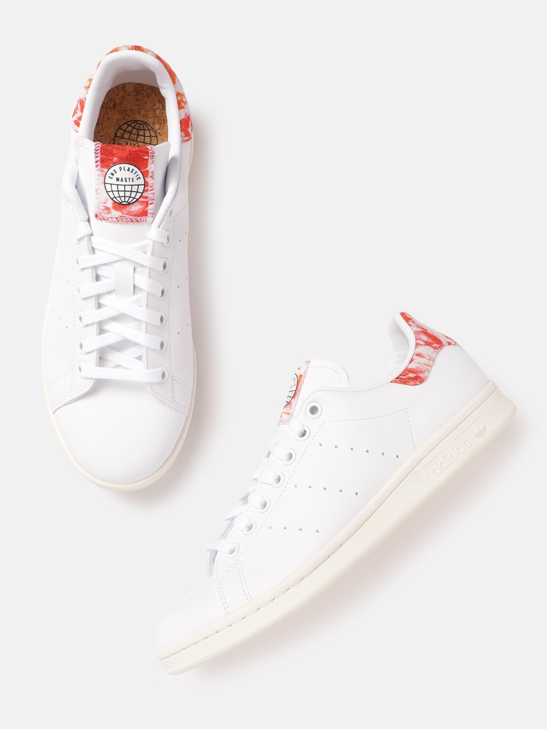 

ADIDAS Originals Men White Stan Smith Solid Sustainable Sustainable Sneakers