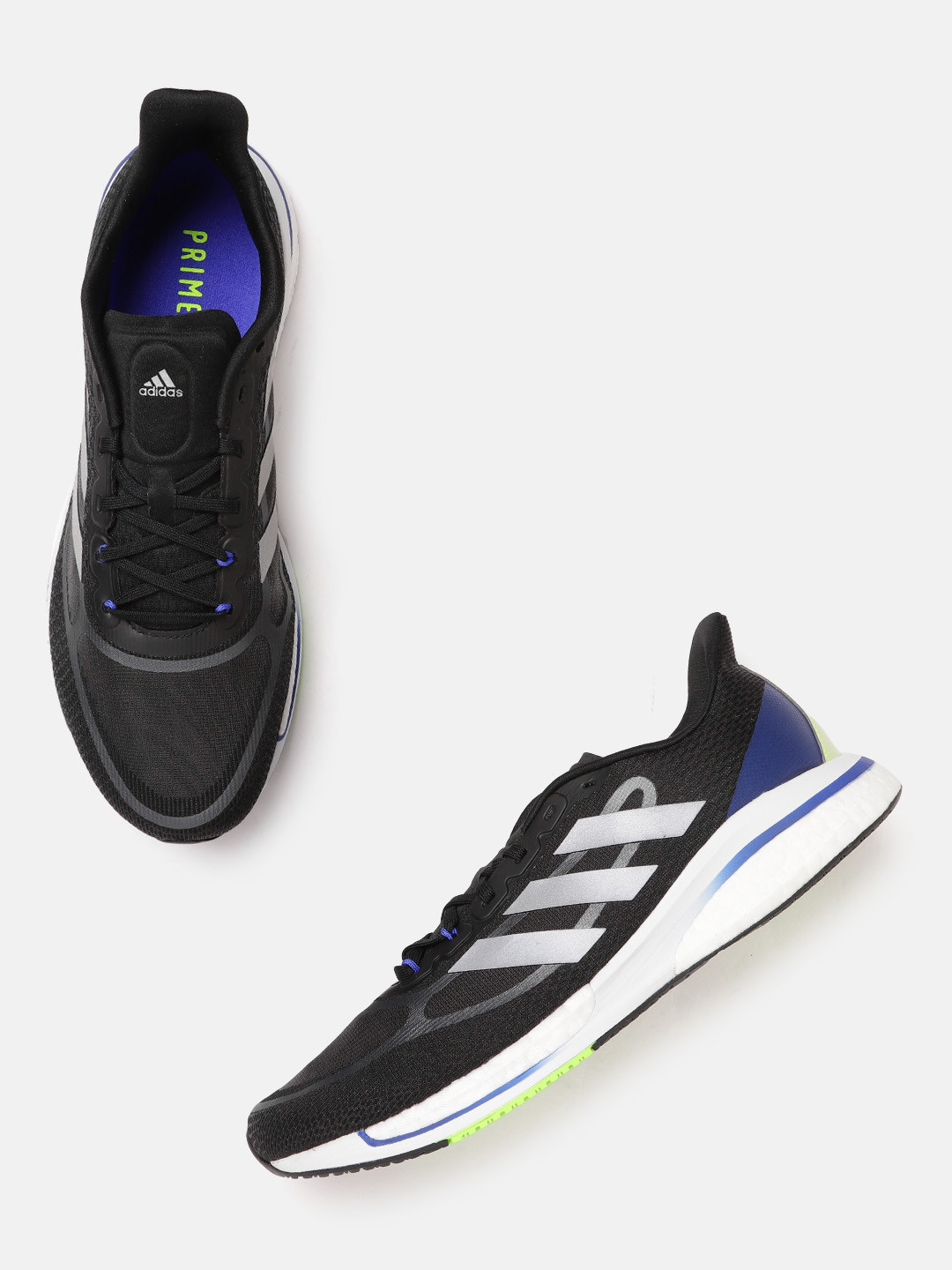 

ADIDAS Men Black Supernova+ Textile Running Shoes