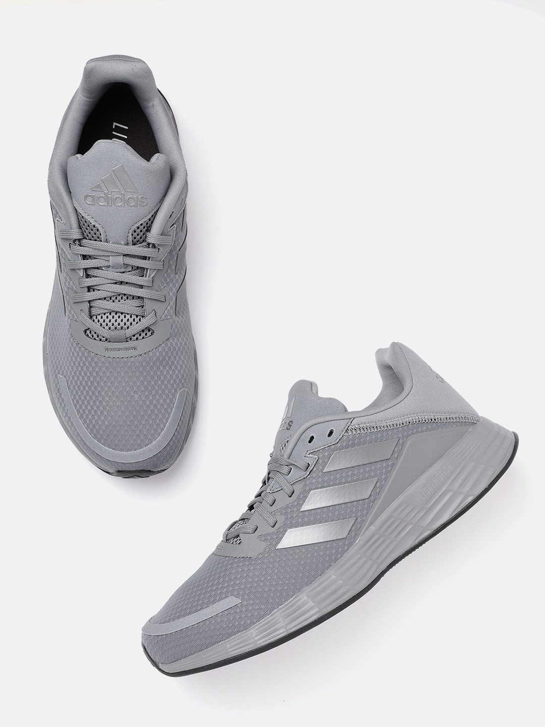 

ADIDAS Men Grey DURAMO SL Woven Design Sustainable Running Shoes