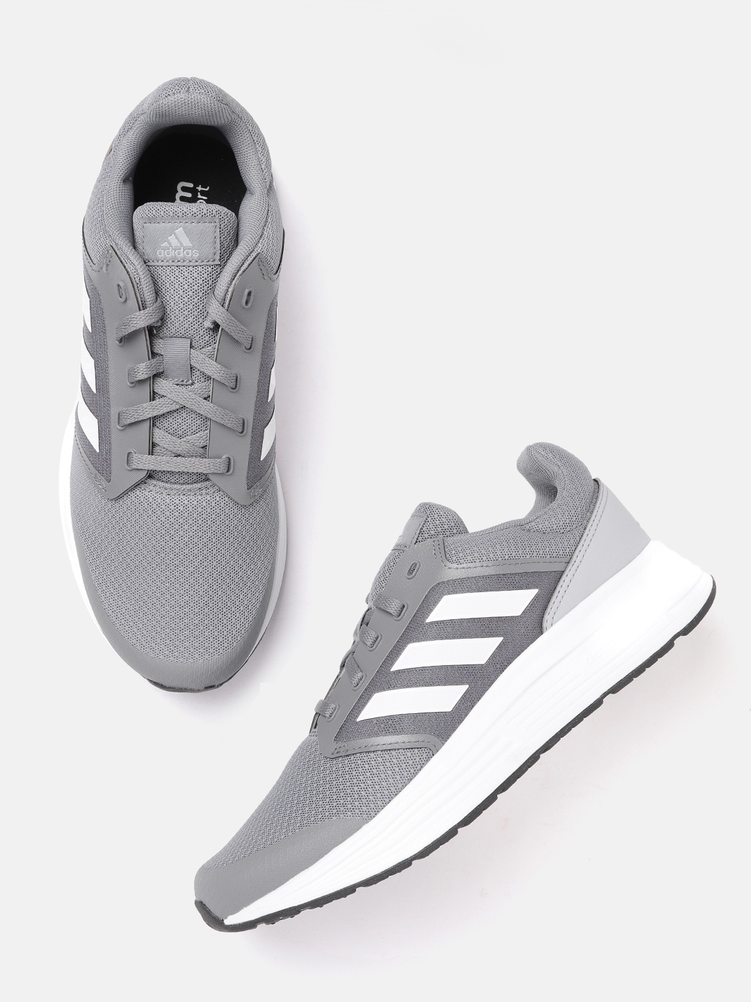

ADIDAS Men Grey Galaxy 5 Woven Design Running Shoes