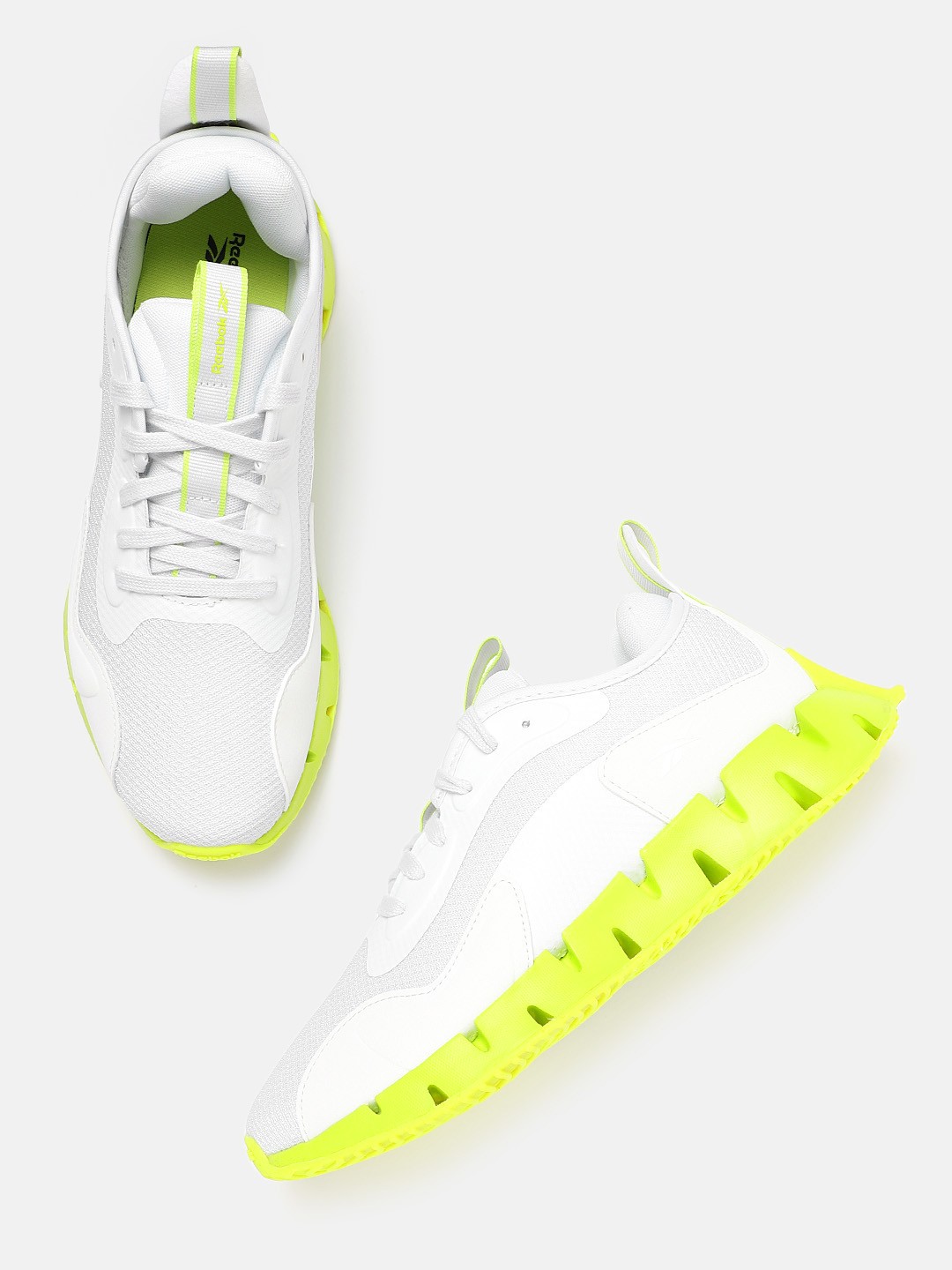 

Reebok Men White Woven Design Zig Dynamica Running Shoes