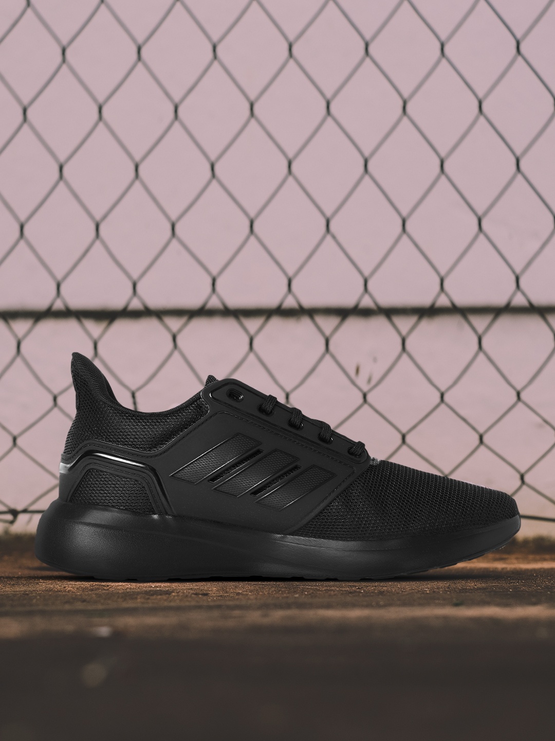 

ADIDAS Men Black Woven Design EQ 19 Sustainable Running Shoes