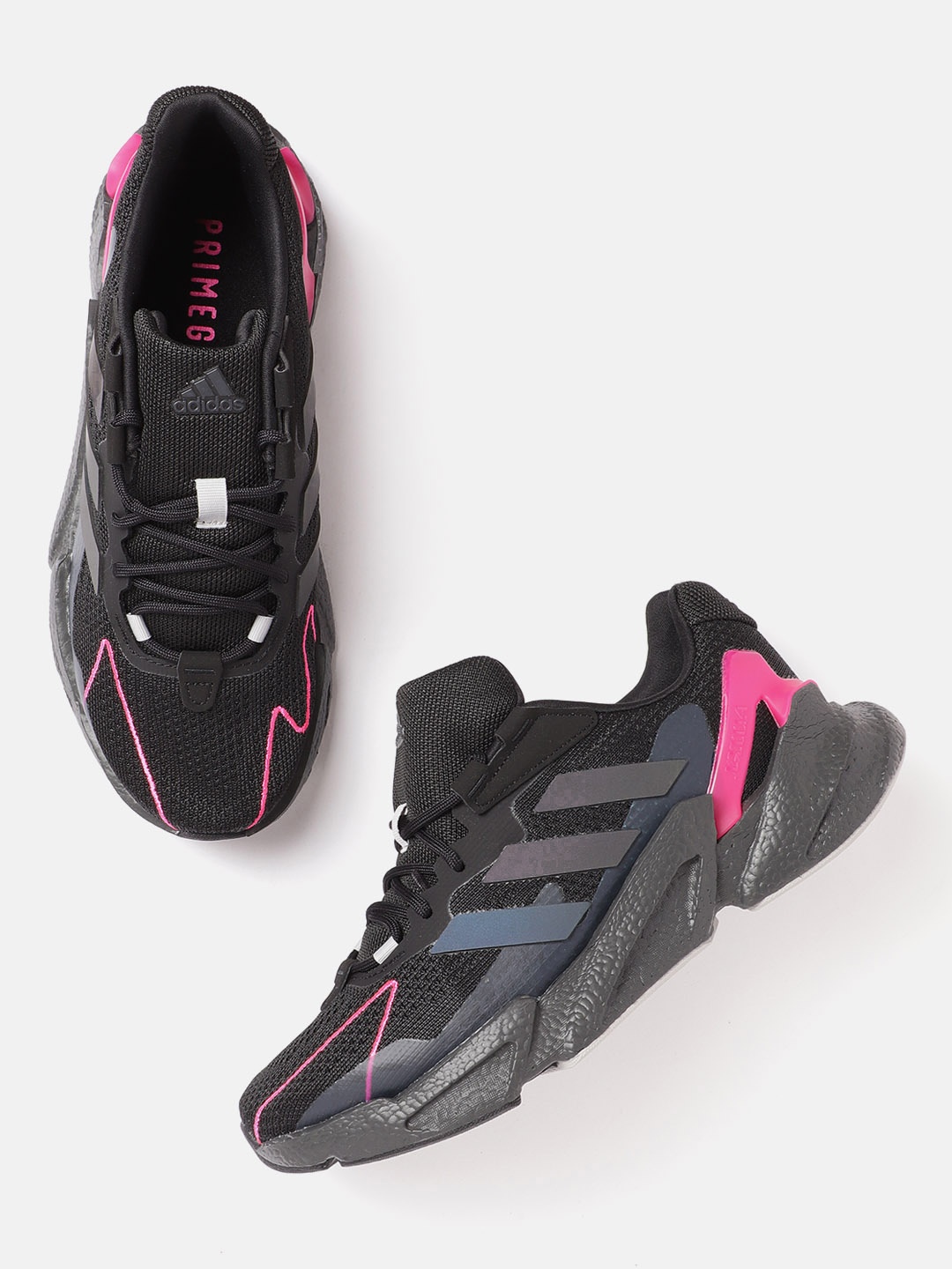 

ADIDAS Men Black Woven Design X9000L4 M Sustainable Sustainable Running Shoes