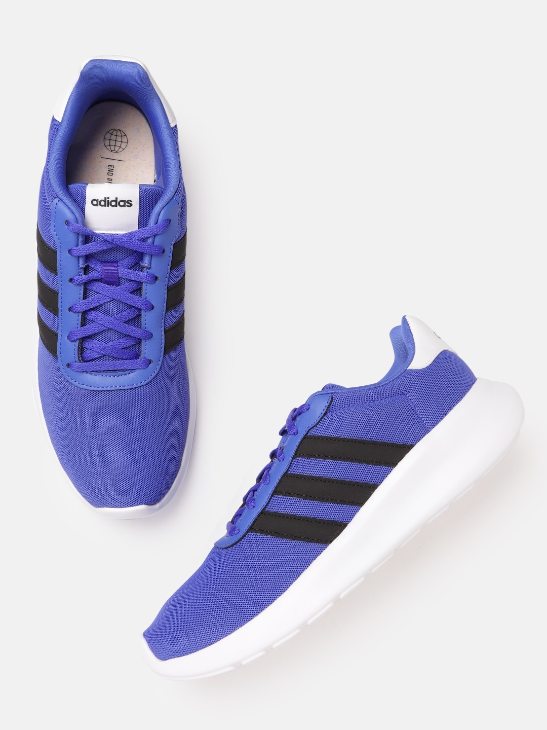 

ADIDAS Men Blue Lite Racer 3.0 Sustainable Running Shoes