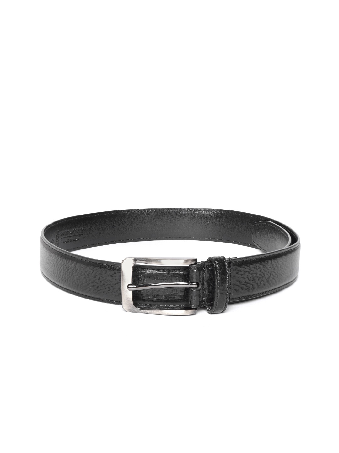 

Park Avenue Men Black Snakeskin Textured Formal Belt