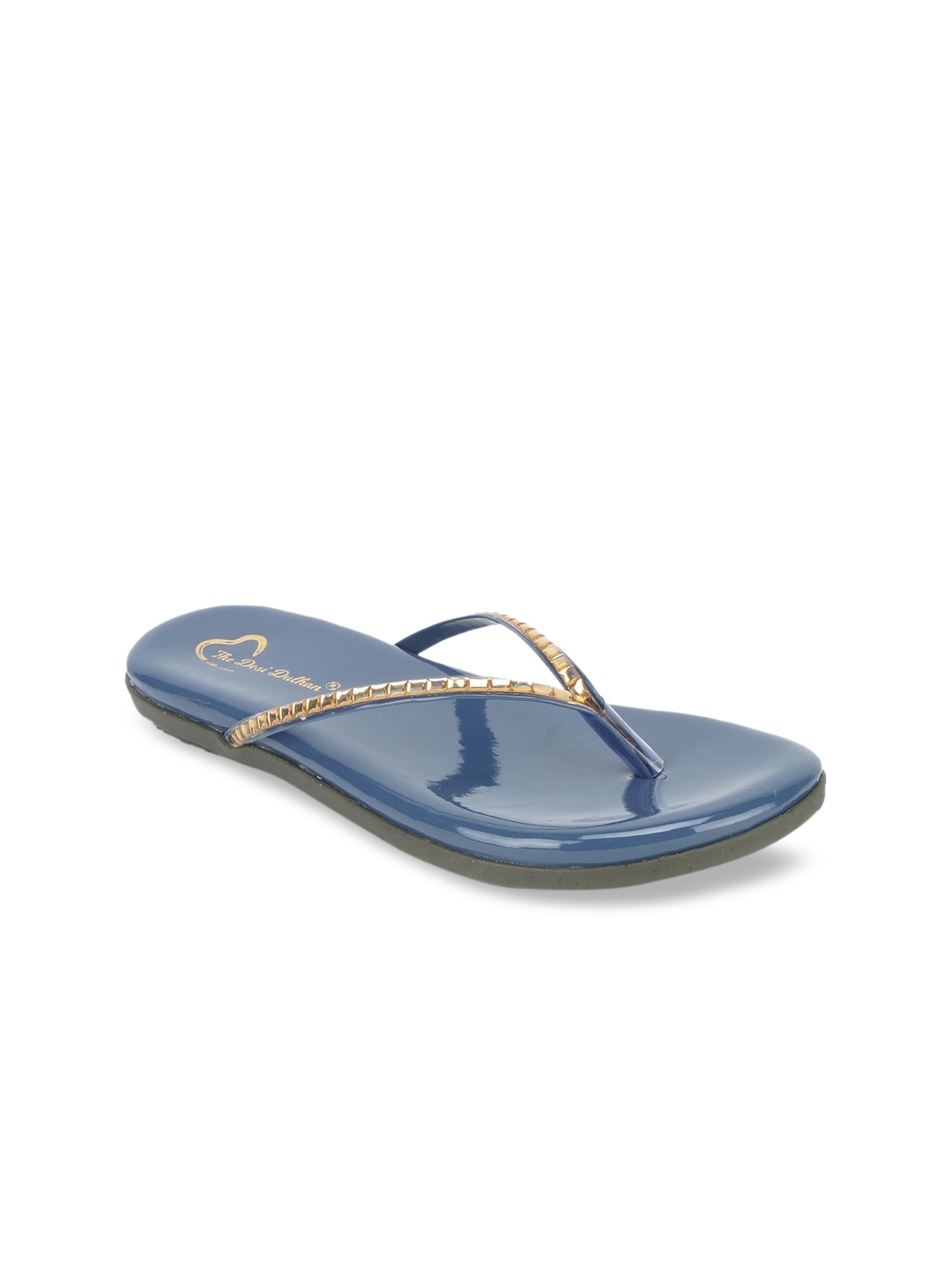 

The Desi Dulhan Women Blue Open Toe Flats
