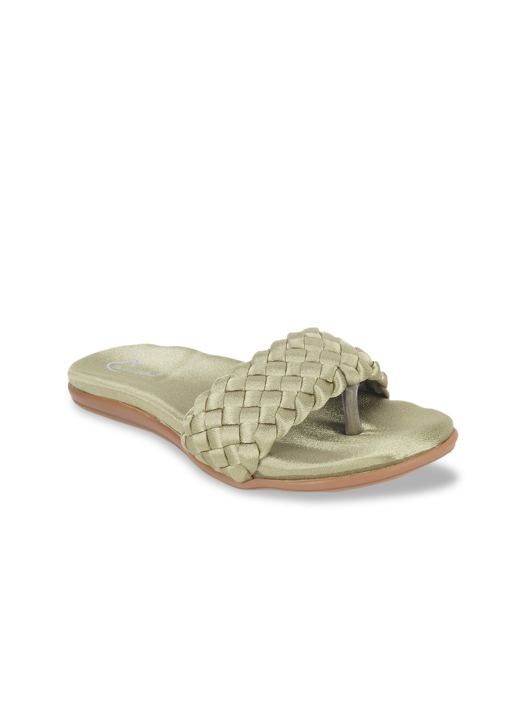 

The Desi Dulhan Women Green Open Toe Flats