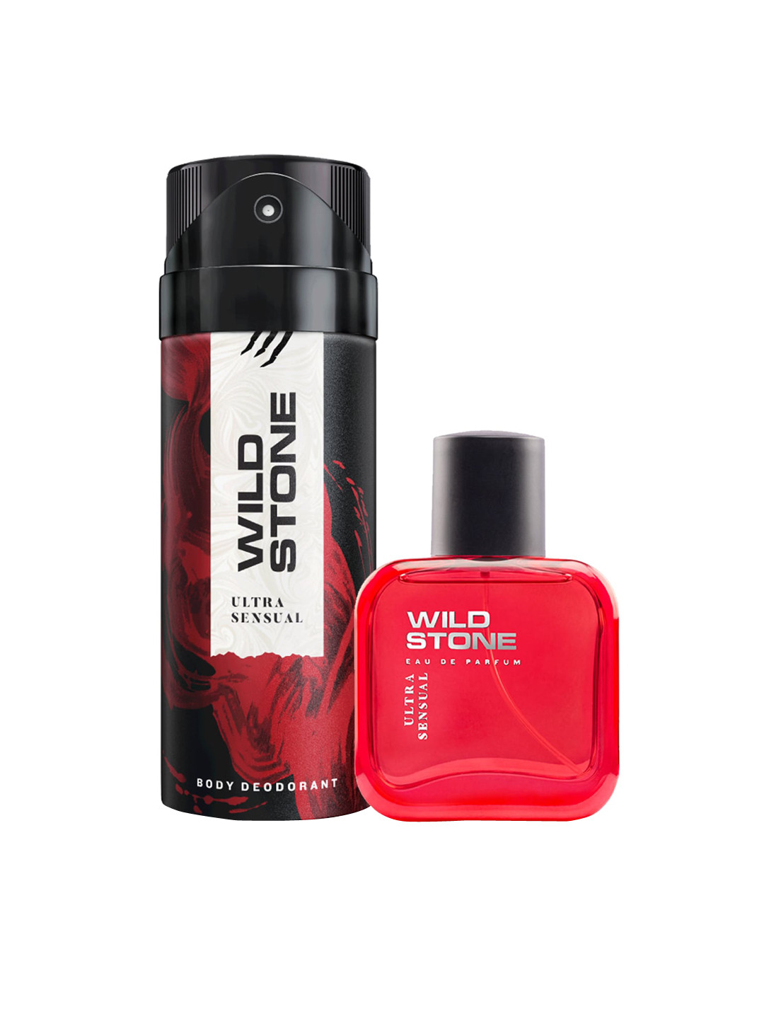 

Wild Stone Men Pack Of 2 Ultra Sensual Deodorant & Perfume EDP, Red