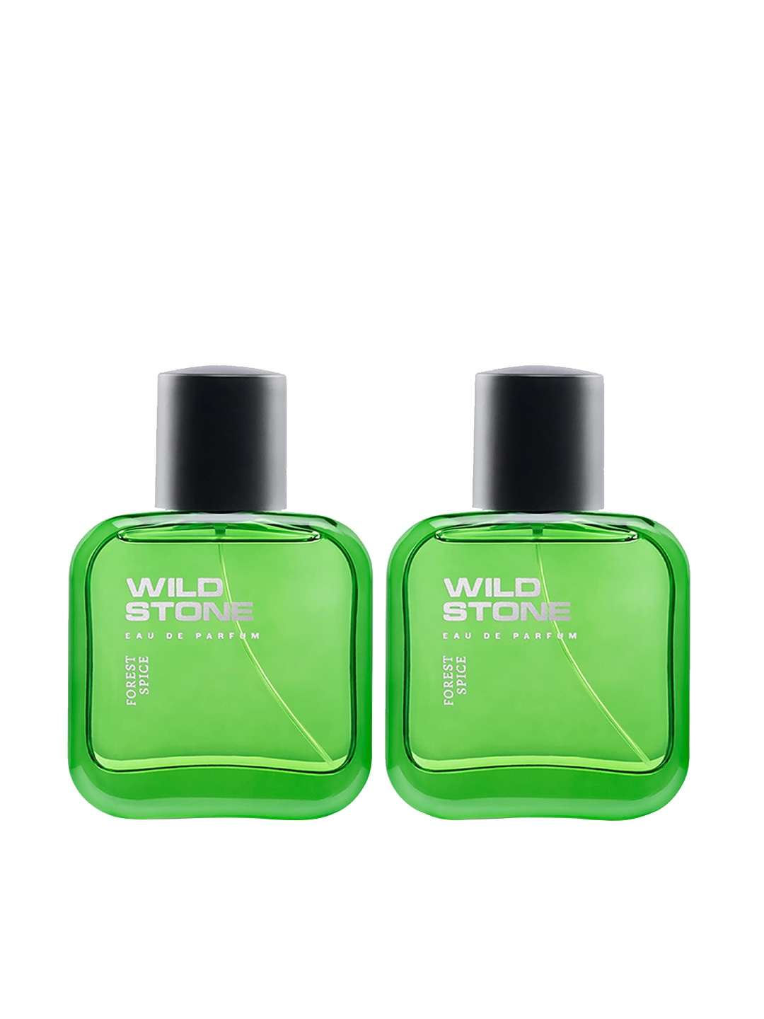 

Wild Stone Men Pack Of 2 Forest Spice Perfume 50 ml each, Green