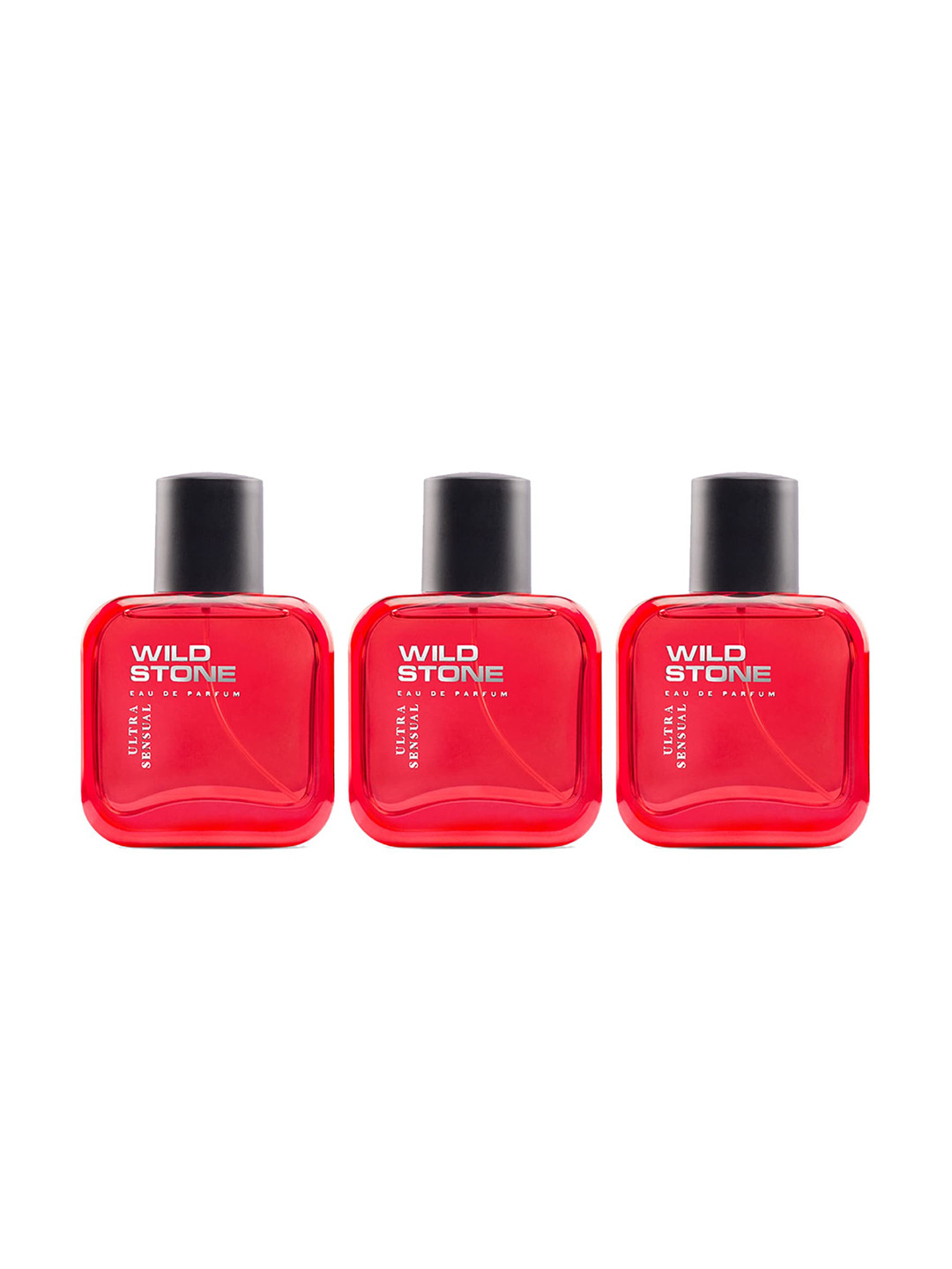 

Wild Stone Men Pack Of 3 Hydra Energy Perfume 50 ml, Red