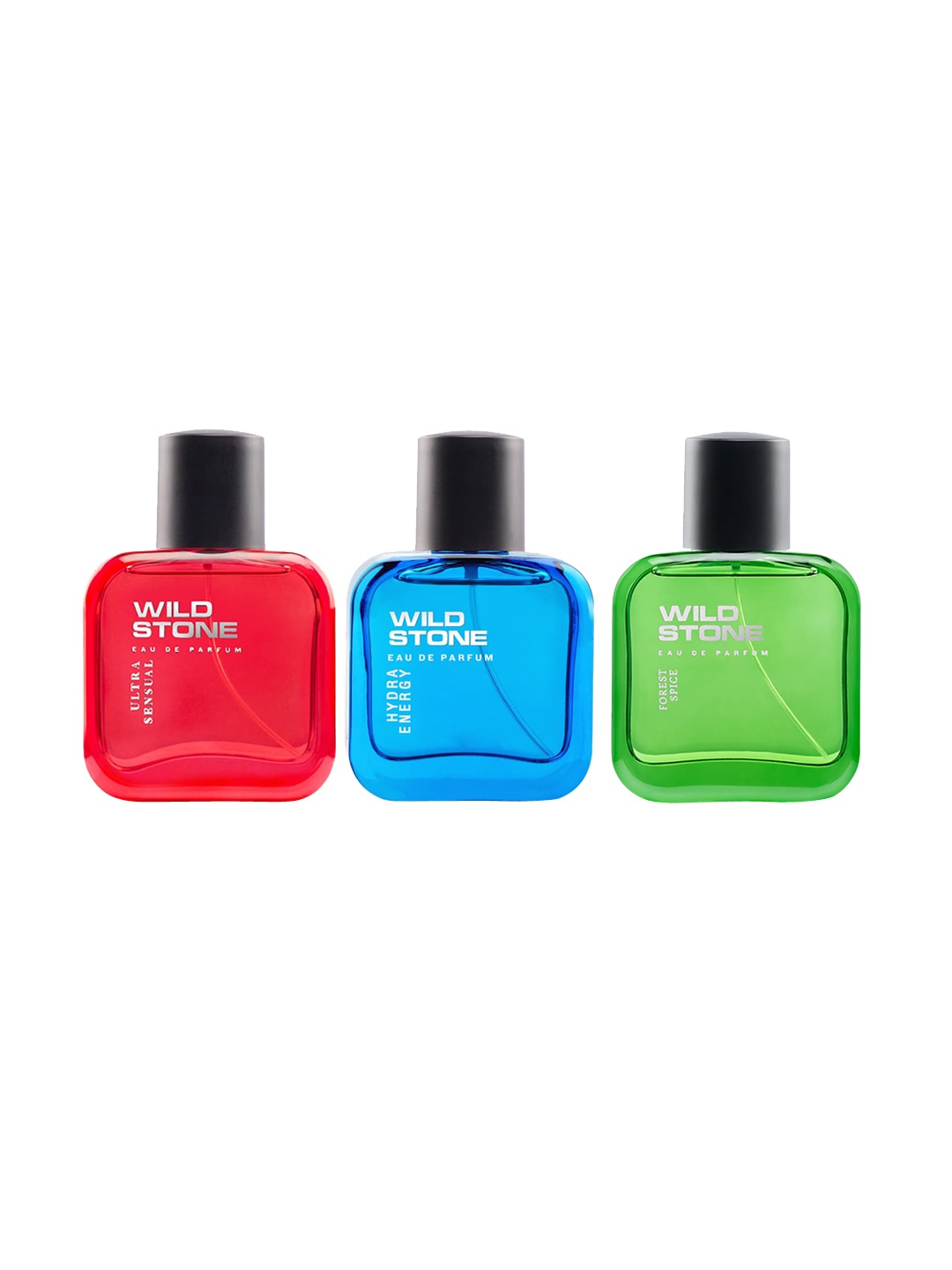 

Wild stone Men Set of Ultra Sensual, Hydra Energy & Forest Spice EDP - 30 ml each, Red