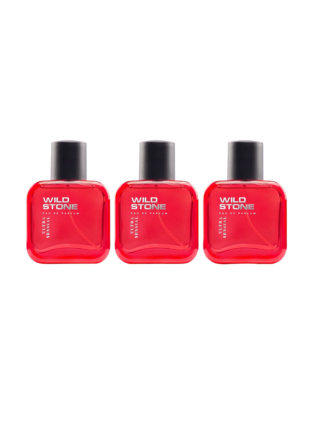 

Wild Stone Men Pack Of 3 Hydra Energy Perfume 50 ml, Red
