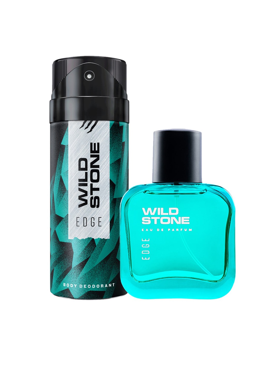 

Wild Stone Men Pack Of 2 Edge Deodorant and Perfume EDP, Blue