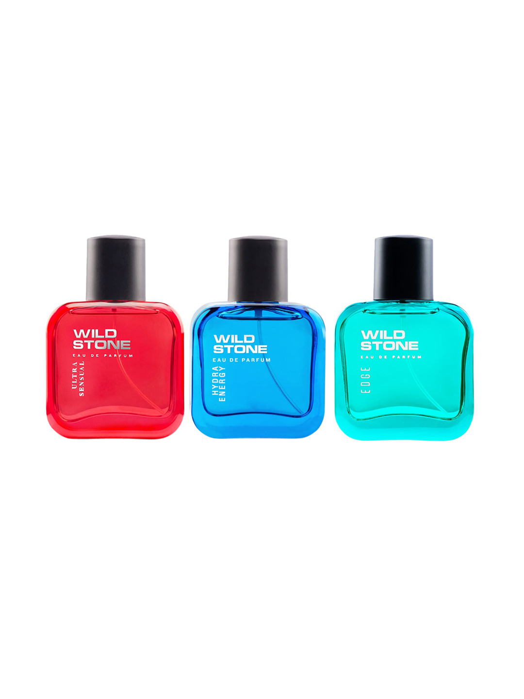 

Wild stone Men Set of Ultra Sensual, Hydra Energy & Edge EDP - 30 ml each, Red