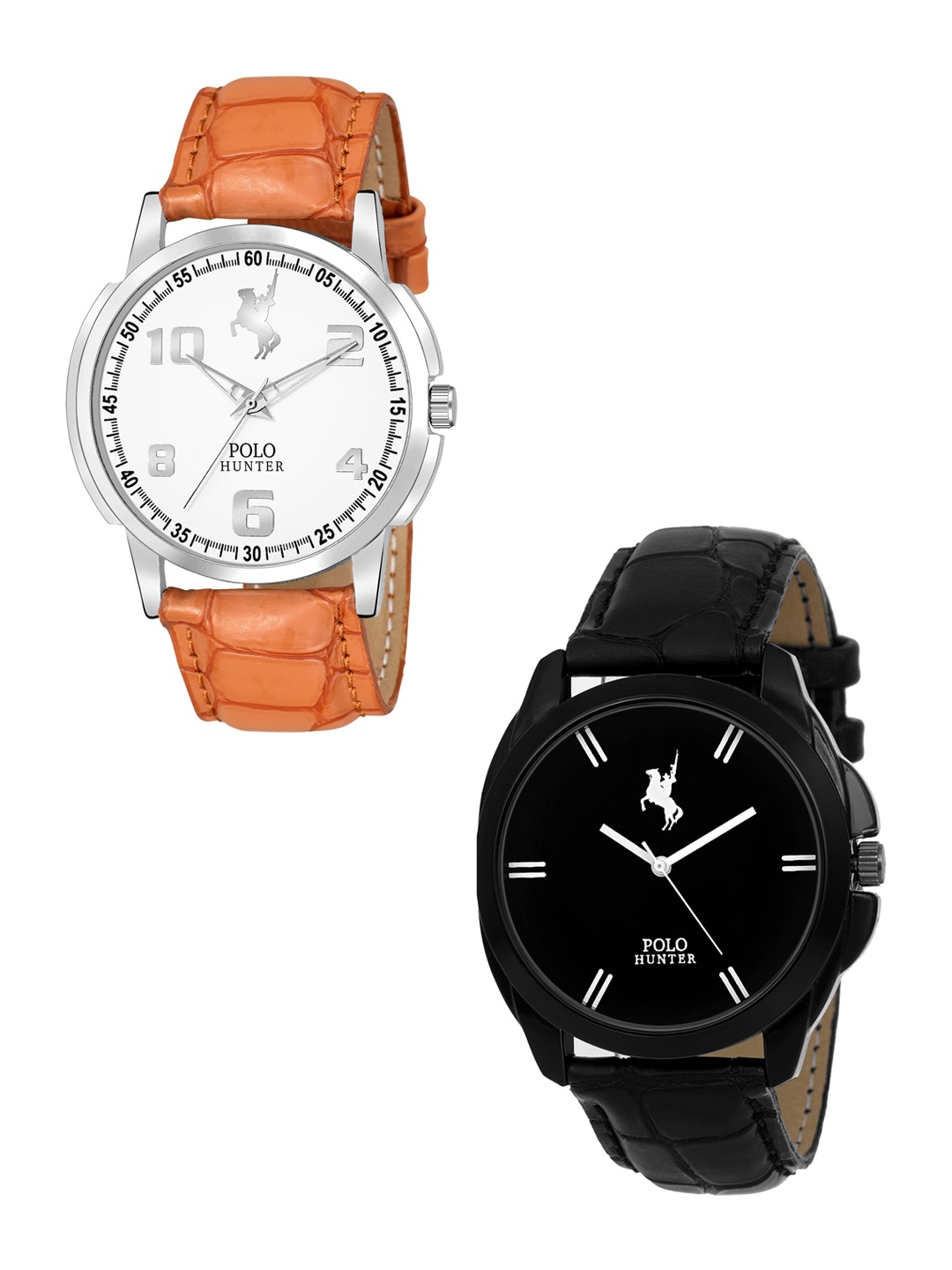 

POLO HUNTER Men Multicoloured Dial & Multicoloured Straps Analogue Watch, White