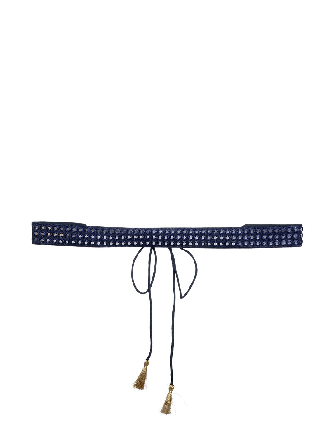 

INDYA Women Blue Embellished Mirror Embroidered Belt
