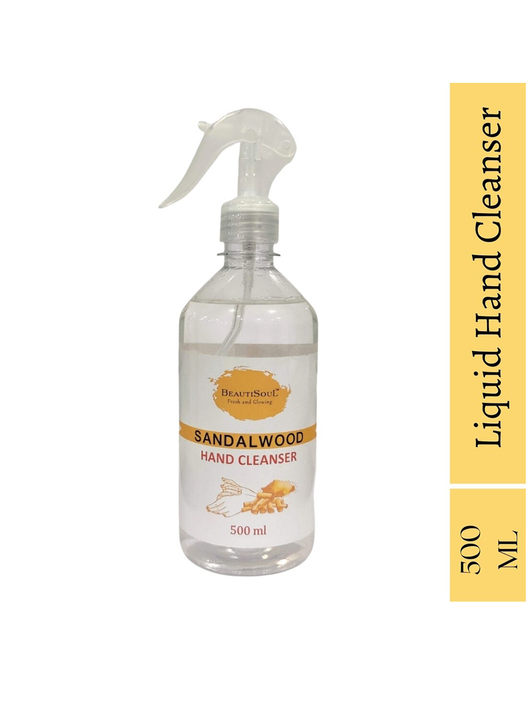 

Beautisoul Sandalwood Hand Cleanser Trigger - 500ml, White