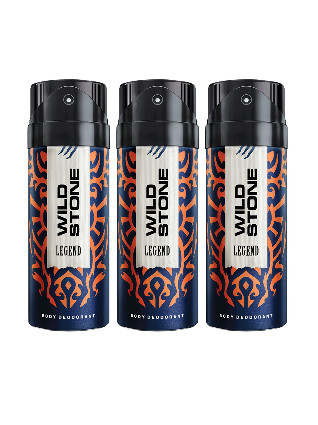 

Wild Stone Men Pack of 3 Legend Deodorant - 150 ml Each, Multi