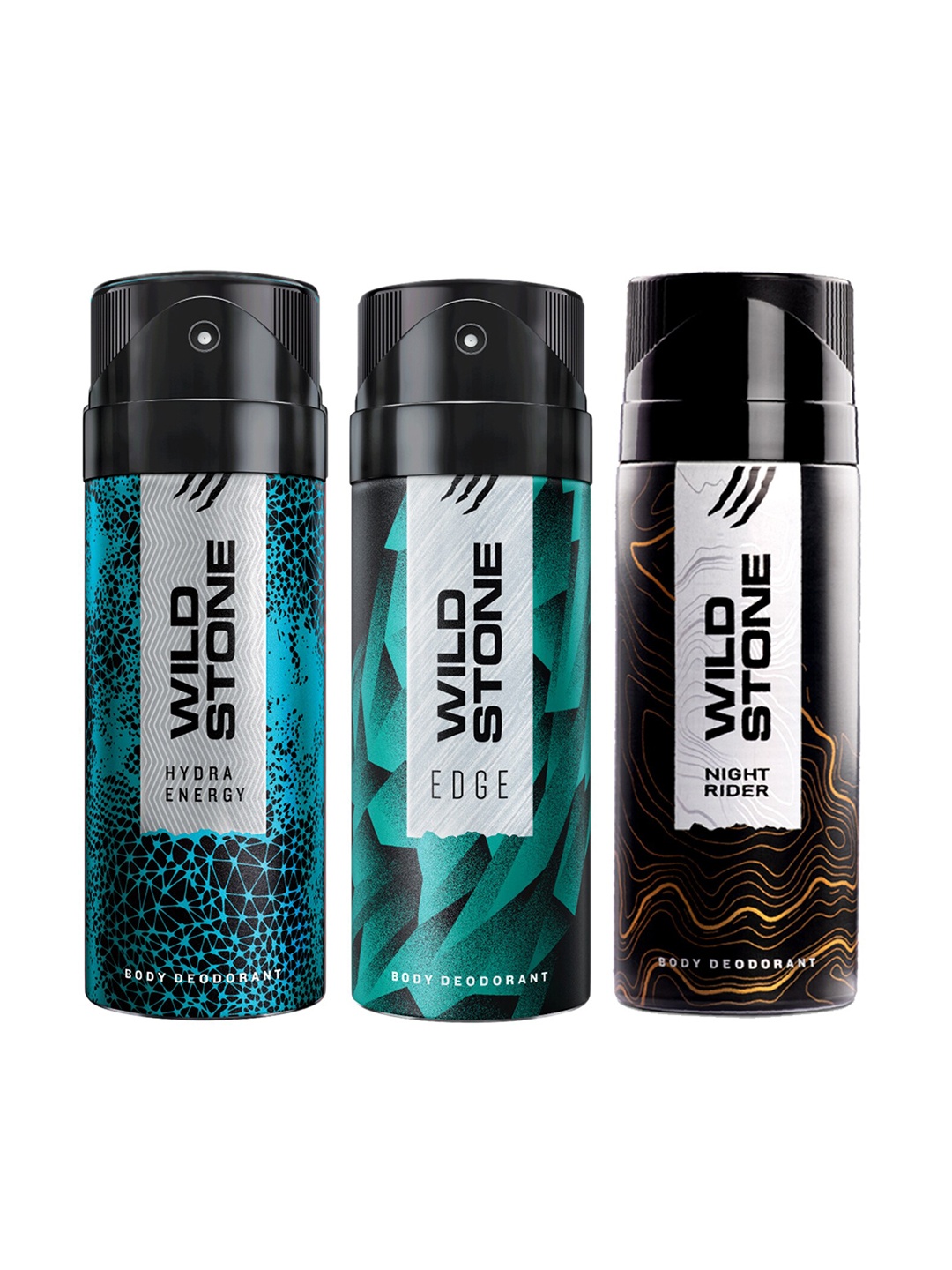 

Wild Stone Men Pack of 3 Deodorant - 150 ml Each, Multi