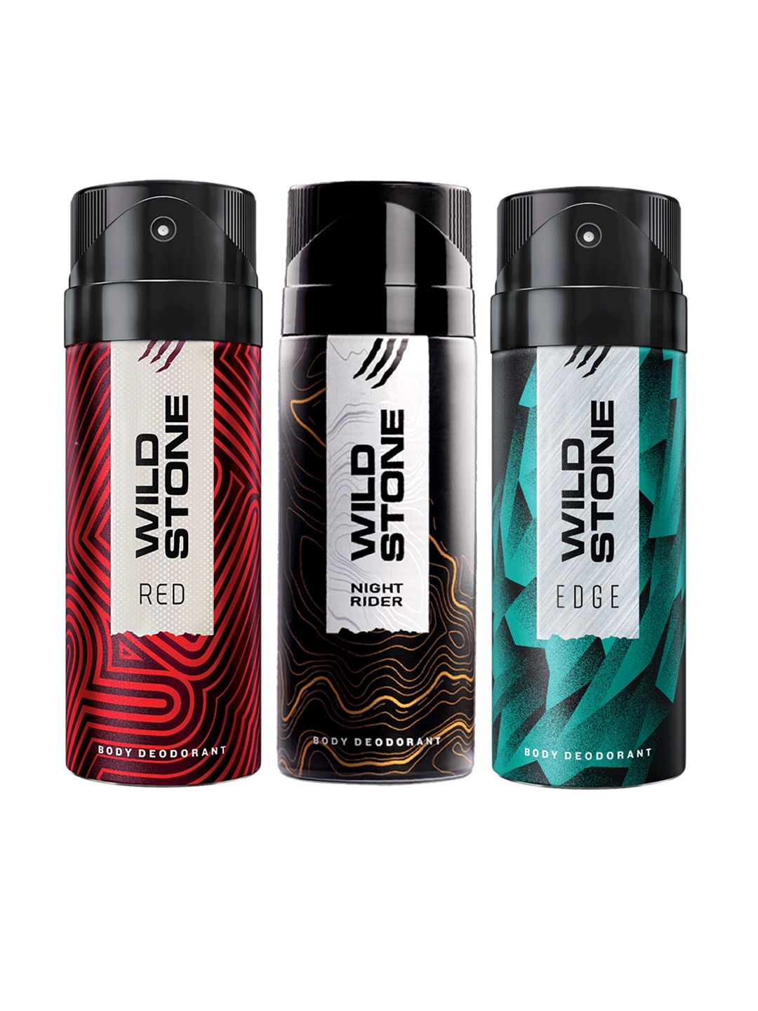 

Wild Stone Men Pack of 3 Deodorant - 150 ml Each, Multi
