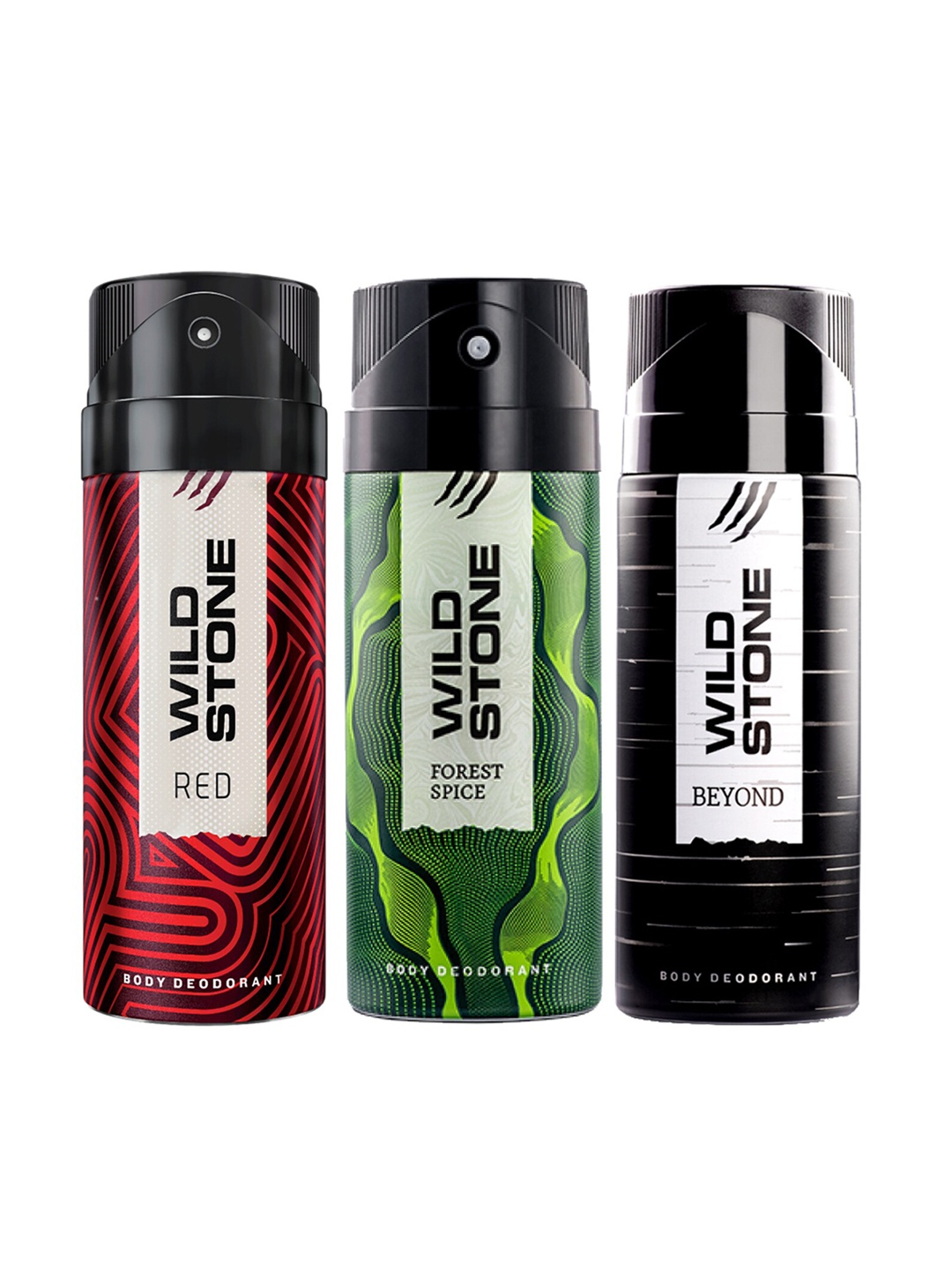 

Wild Stone Men Pack of 3 Deodorant - 150 ml Each, Multi