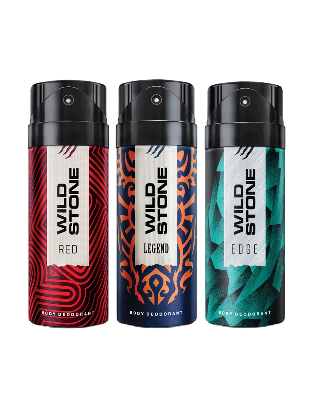

Wild Stone Men Pack of 3 Deodorant - 150 ml Each, Multi
