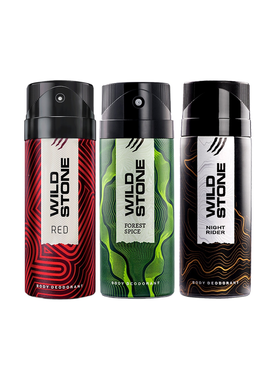 

Wild Stone Men Pack of 3 Deodorant - 150 ml Each, Multi
